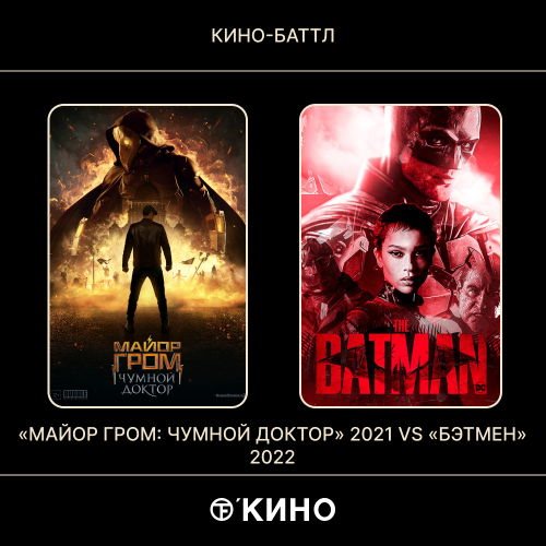 «Майор Гром : Чумной доктор» (2021) / «Бэтмэн» (2022) 